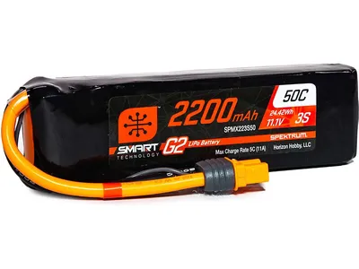 Obrázek produktu pro Spektrum Smart G2 LiPo 11.1V 2200mAh 50C IC3