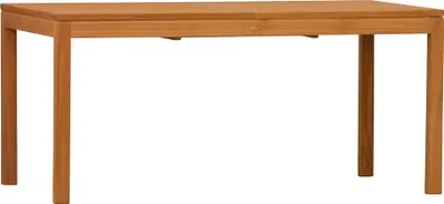 Produktbild von Gartentisch Premium Teak Ausziehtisch 120 x 90 cm, moderner Holztisch aus Teak ausziehbarer und unbehandelter Teaktisch