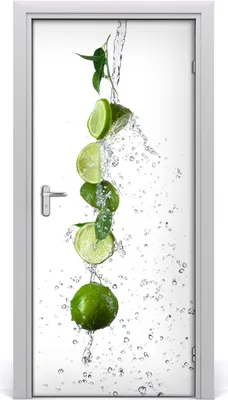 Produktbild von Tulup Türaufkleber 95x205 cm Dekorative Aufkleber Selbstklebend Wasserdichte Tapete Abnehmbar Schlafzimmer Wohnzimmer Wohnkultur - Limette