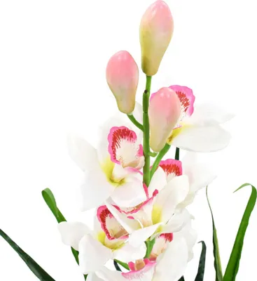 Obrázek produktu pro vidaXL Umělá orchidej Cymbidium s květináčem 100 cm zelená