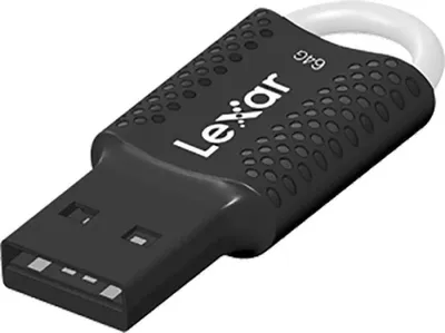 Produktbild von Lexar JumpDrive V40, 64 GB, USB Typ-A, 2.0, Ohne Deckel, 2,6 g, Schwarz