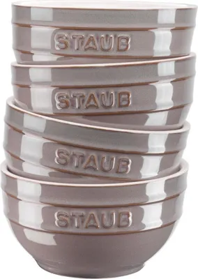 Produktbild von Staub Ceramique 40508-148-0 Schüsselset, 4-Tlg  Antik-Grau  Keramik Antik-Grau