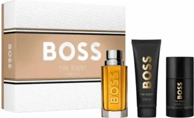 Produktbild von Edt Spray 100ml/Body Lotion 150ml/Edp Spray 10ml Hugo Boss The Scent Him Giftset