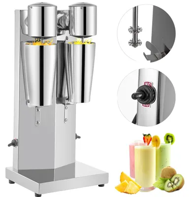 Image de VEVOR Machine à milkshake électrique, Lait Shaker Électrique, Mélangeur Commercial, Machine à Mousse De Lait, pour mélanger du lait/des protéines en poudre/des cocktails/des smoothies etc..