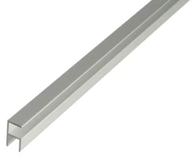 Immagine prodotto di Alberts 030852 Profilo angolare, autobloccante, alluminio, anodizzato argento, 2000 x 19,5 x 38,9 mm