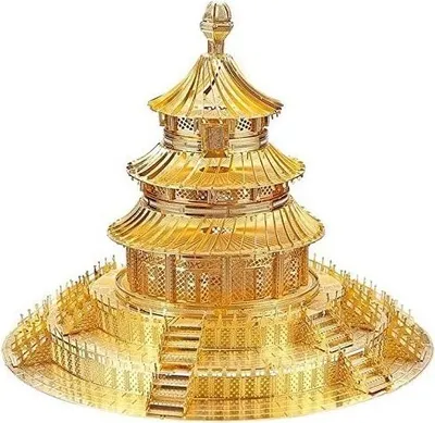 Immagine prodotto di Puzzle 3D Piececool, Tempio del Paradiso, metallo, 91 pezzi
