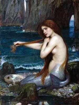 Produktbild von John William Waterhouse Kunstdruck Bild - Die Meerjungfrau, 1900 (80 x 60 cm)