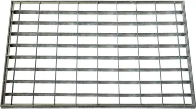 Obrázok produktu pre Mriežka chladiča Unyqoos® pre vonkajšiu rohož z pozinkovanej ocele, 60 x 40 cm