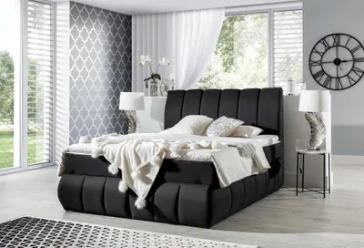 Produktbild von Doppelbett 180x200 ARVITO - schwarz 2