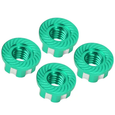 Obrázok produktu pre 4 kusy rezbárskych šesťhranných matíc M4 zo zliatiny hliníka Vhodné pre HSP Sakura D3 D4 1/10 RC auto