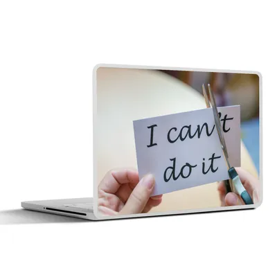 Obrázok produktu pre Nálepka na notebook - 13.3 palcov - Citáty - 'Ja to dokážem' - Príslovia