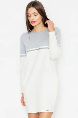 Immagine prodotto di Figl Mini abito donna Carnwene M510 bianco-grigio S