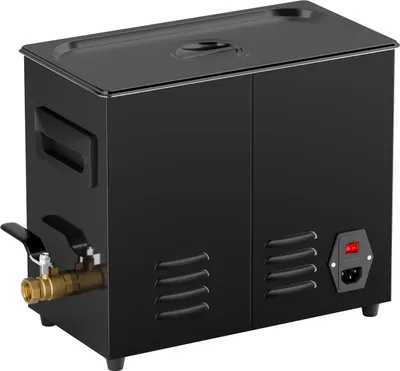 Produktbild von SucceBuy 6 L Ultraschallreiniger mit 180 W Leistung, digitalem Steuerungsmodus und optimierter Entgasungsfunktion. 40 kHz Reinigungstechnologie mit Heiz- und Timerfunktion, ideal für Brillen und Uhren.