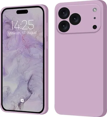 Produktbild von Hülle für Apple iPhone 17 Pro Max Case Cover Bumper Silikon Softgrip Schutzhülle Farbe: Lila