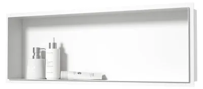 Produktbild von Duschnische randlos aus Edelstahl - 90 x 30 x 10 cm - Wandmontage