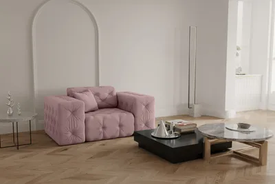 Image de Fauteuil élégant pour salon CLOUD plusieurs couleurs rose