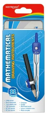 Imagen del producto de Kit de útiles escolares KEYROAD en estuche metálico, surtido de colores
