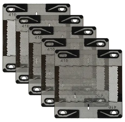 Produktbild von vhbw 5x Scherblatt Ersatz für Braun 410 für Rasierer Silber