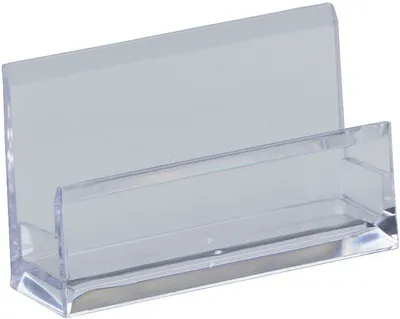 Produktbild von Visitenkartenständer Acryl 103x30x60mm glasklar Packung mit 12 Stück