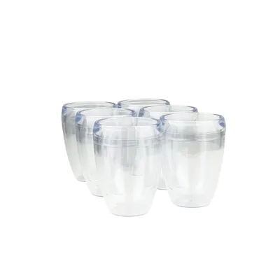 Produktbild von 6x Doppelwandige Kaffeebecher Pavina je ca. 350 ml transparent