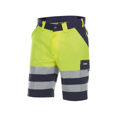Immagine prodotto di DASSY® Venna pantaloncini ad alta visibilità BLU SCURO/GIALLO NEON taglia 54 lunghezza: STANDARD