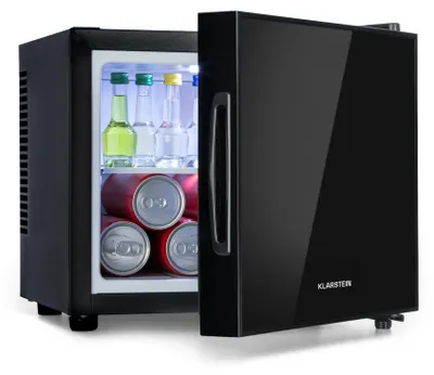 Obrázek produktu pro Klarstein Happy Hour mini lednice, 9 l, 5-15 °C, černá, 33,5x30x34 cm (ŠxVxH)