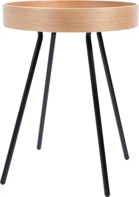 Produktbild von Zuiver Oak Tray Beistelltisch Rund 46,5 cm Eichenholz