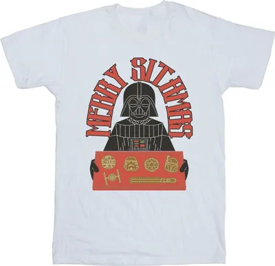 Produktbild von Star Wars - "Episode IV: A New Hope Merry Sithmas" T-Shirt für Herren BI46807 (XXL) (Weiß)