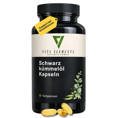 Schwarzkümmelöl Kapseln (180 Stück), ägyptisches Öl für Immunsystem und Wohlbefinden.