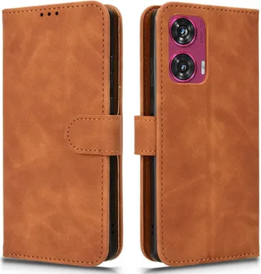 Produktbild von Motorola Edge 50 Fusion Hülle - Coverup Klapphülle - Braun