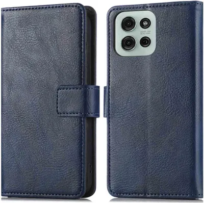 Zdjęcie produktu dla imoshion Luxe Bookcase dla Motorola Moto G75 5G - ciemnoniebieski