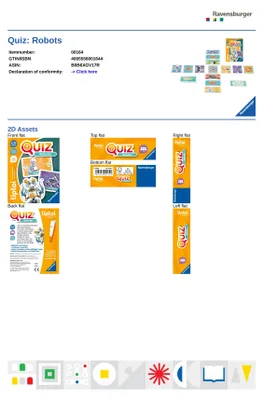 Produktbild von Quiz Roboter Ravensburger 00164