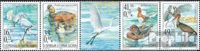 Produktbild von Briefmarken Jugoslawien 2005 Mi 3231-3234 Fünferstreifen (kompl.Ausg.) postfrisch Wasservögel