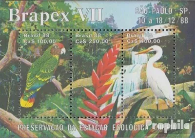 Produktbild von Briefmarken Brasilien 1988 Mi Block76 (kompl.Ausg.) postfrisch Briefmarkenausstellung