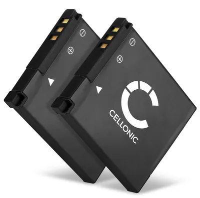 Image de CELLONIC 2x Batterie pour Appareil photo Compatible avec Pentax Optio RZ10, Optio I-10, Optio RZ18, D-LI92 - (730mAh, 3.7V)