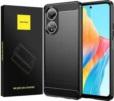 Image de Etui SPACECASE Carbon pour Oppo A58 4G noir