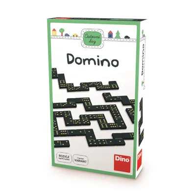 Produktbild von Reisespiel Domino: Klassische Version mit 7 Spielvarianten und nummerierten Spielsteinen