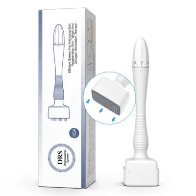 Produktbild von Verstellbarer Derma Stamp Microneedling Mikronadel-Derma-Stempel 140 Edelstallnadeln Länge 0-3mm