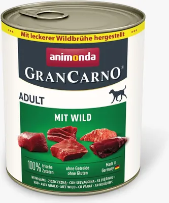 Produktbild von ANIMONDA GranCarno Adult Game - nassfutter für Hunde - 400g