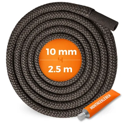 Produktbild von Haus-Held Ofendichtschnur 10 mm 2.5 m Kamin Dichtung Glasfaser mit Hochtemperaturkleber
