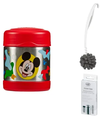 Zdjęcie produktu dla THERMOS FUNTAINER FOOD JAR DISNEY 0,30 l – Vorteilsset mit Reinigungsbürste CLEAN FIX 30 cm + CLEAN TABS (20 Stück)