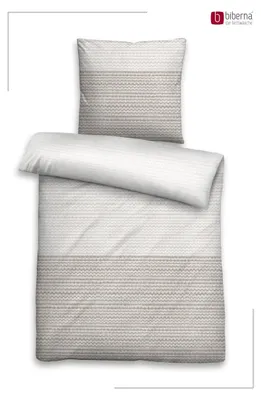 Produktbild von Biberna Struktur kitt 135x200 cm, Feinbiber-Bettwäsche
