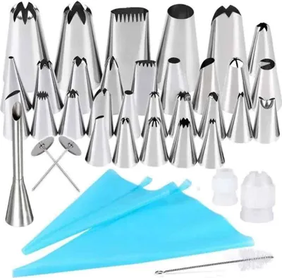 Produktbild von Spritzbeutel-Set, Spritzbeutel, professioneller Spritzbeutel, Tüllen, Spritzbeutel – 38-teiliges Set