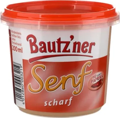 Produktbild von Bautzner Senf scharf Dose 200ml
