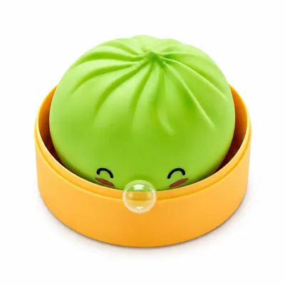 Produktbild von Niedlicher Dumpling-Squishy – mysteriöses Bao-Design, Stressabbau-Spielzeug, große leuchtende Knautschbälle, geeignet für Kinder & Erwachsene