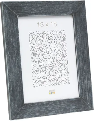 Zdjęcie produktu dla Listwa dekoracyjna Deknudt S49B, drewniana, w ciemnoszarym kolorze, lakierowana, o wymiarach 18x24 cm