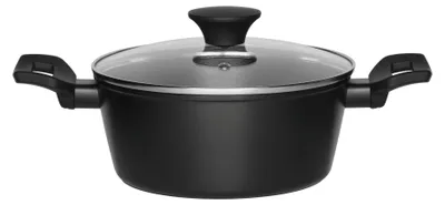 Produktbild von Suppentopf 2,2 l aus Aluminium mit Antihaftbeschichtung, ergonomischen Griffen, für alle Herdarten