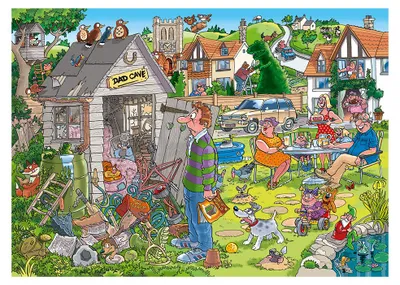 Produktbild von Wasgij Destiny 28 - Papas Gartenhaus! (1000 Pieces), 1000 Stück(e), 12 Jahr(e)