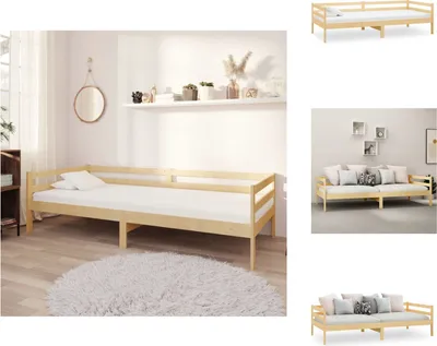Produktbild von vidaXL Tagesbett Massivholz Kiefer 90x200 cm -  Betten & Bettgestelle