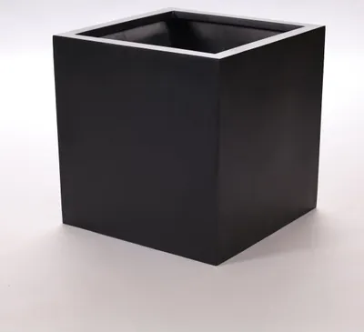 Produktbild von Elegant Einrichten | Pflanzkübel | Fiberglas | quadratisch | 50x50x50cm | elegant schwarz-matt.